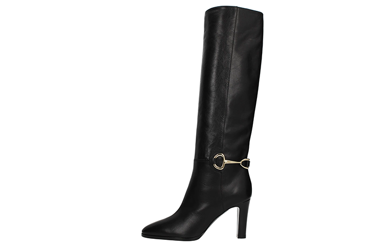 (Women) CELINE Calfskin High-Top Boots 'Fashionable Black' 339023190C.38NO