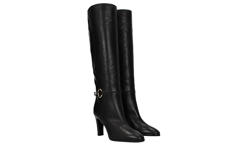 Order (W) CELINE 小牛皮高帮靴“时尚黑” 339023190C.38NO