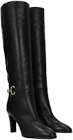 Order (W) CELINE Sepatu Boot High-Top Kulit Anak Sapi 'Hitam Modis' 339023190C.38NO