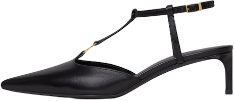 (Women) CELINE Calfskin T-Strap Sandals 'Black Fashion' 352193676C.38NO (Women) CELINE Calfskin T-Strap Sandals 'Black Fashion' 352193676C.38NO