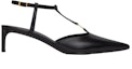 Order (Women) CELINE Calfskin T-Strap Sandals 'Black Fashion' 352193676C.38NO