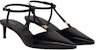 (Women) CELINE Calfskin T-Strap Sandals 'Black Fashion' 352193676C.38NO