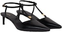Lookbook (Women) CELINE Calfskin T-Strap Sandals 'Black Fashion' 352193676C.38NO