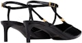 Shop (Women) CELINE Calfskin T-Strap Sandals 'Black Fashion' 352193676C.38NO