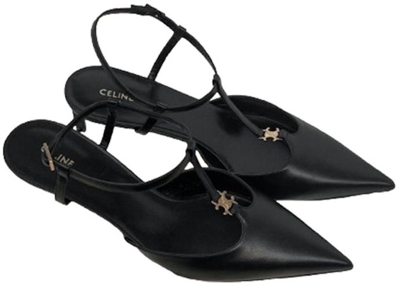 (Women) CELINE Calfskin T-Strap Sandals 'Black Fashion' 352193676C.38NO Purchase (Women) CELINE Calfskin T-Strap Sandals 'Black Fashion' 352193676C.38NO