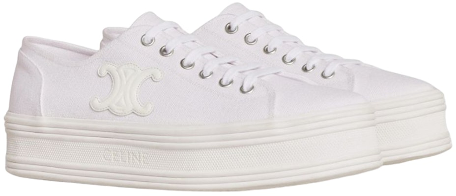 (W) CELINE Kanvas Rendah 'Putih Neon' 346272220C.01OP Order (W) CELINE Kanvas Rendah 'Putih Neon' 346272220C.01OP