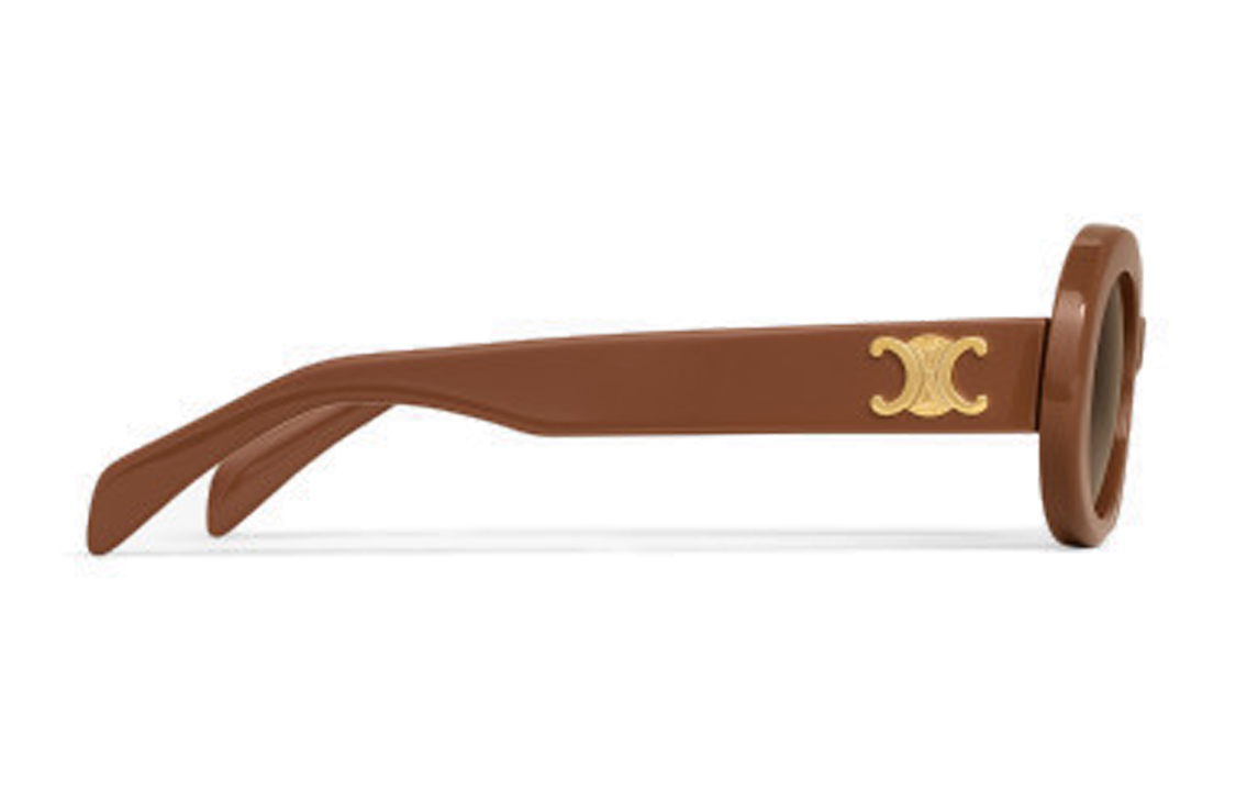 Shop (W) Gafas de Sol Mujer CELINE Cat-Eye Marrón Cálido Acetato con Diseño de Logo. 4S194CPLB-02CM