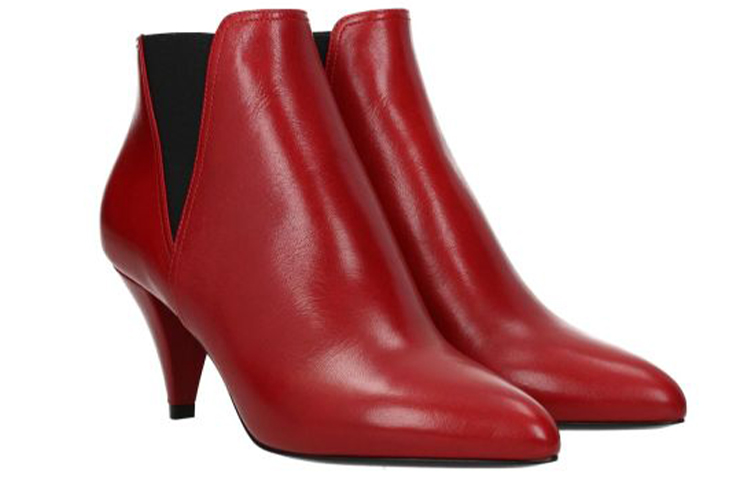 (W) CELINE Chelsea Ankle Boot 'Red Lambskin' 圖 2