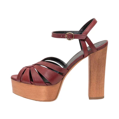 (W) CELINE Chunky Heel Sandal 'Brown'
