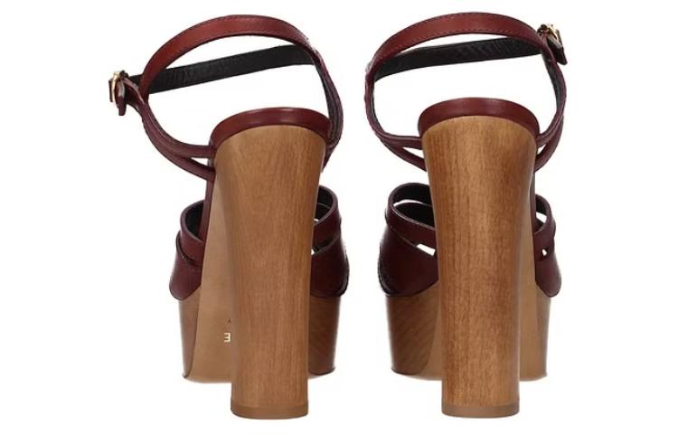 (W) CELINE Chunky Heel Sandal 'Brown' 圖 4