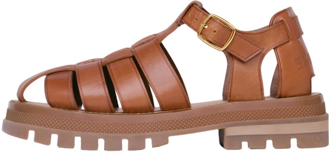 (W) 思琳厚底凉鞋 '棕色皮革' 345833023C.04LU Buy (W) 思琳厚底凉鞋 '棕色皮革' 345833023C.04LU