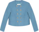 Buy (W) CELINE Jaket Tweed Berkancing Dua Biru Muda 2V83C739P-05BD