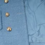 Sizing (W) CELINE Jaket Tweed Berkancing Dua Biru Muda 2V83C739P-05BD