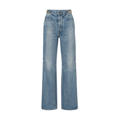 (Women) CELINE DYLAN Union Wash Straight-Leg Jeans in Blue 2N678930F-07UW