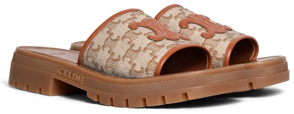 (Women) CELINE Fabric Logo Print 'Fashion Sandal Brown' 348512275C.19BE Lookbook (Women) CELINE Fabric Logo Print 'Fashion Sandal Brown' 348512275C.19BE