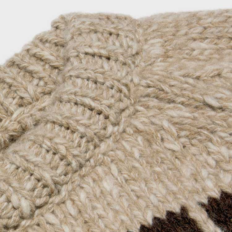 Purchase (W) 셀린 페어 아일 니트 루즈핏 크루넥 스웨터 여성용 - 그레이 브라운 2ADW6824V-18TP