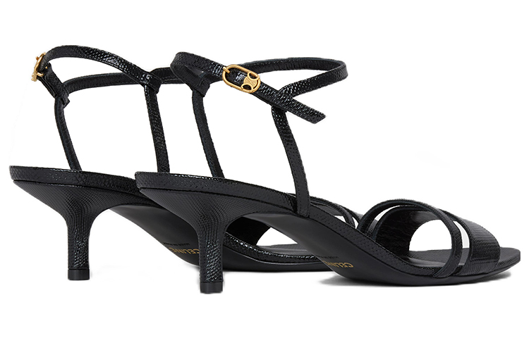 (W) CELINE Fashion Sandals 'Black Calfskin' 圖 3