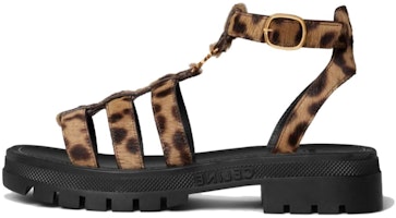 (Women) CELINE Flat Buckle Velvet Roman Sandals 'Leopard' 352463926C.38WB (Women) CELINE Flat Buckle Velvet Roman Sandals 'Leopard' 352463926C.38WB