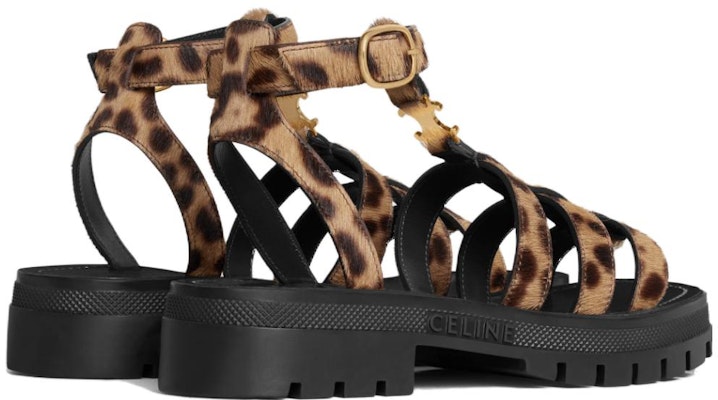 (Women) CELINE Flat Buckle Velvet Roman Sandals 'Leopard' 352463926C.38WB Shop (Women) CELINE Flat Buckle Velvet Roman Sandals 'Leopard' 352463926C.38WB