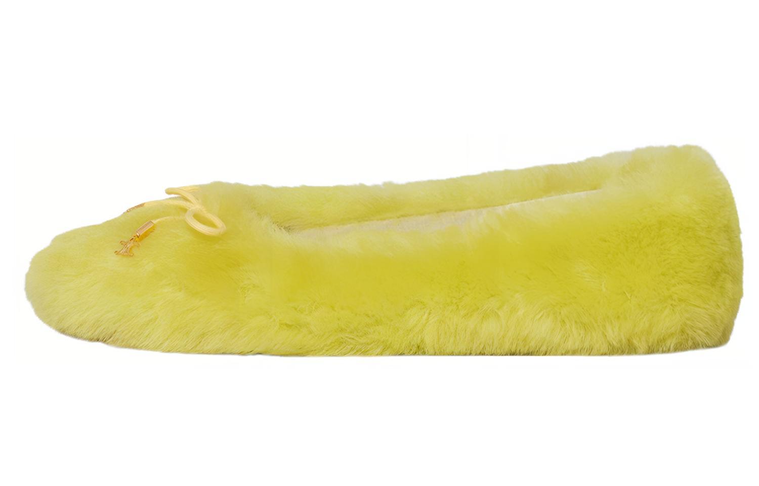(Women) CELINE Flat Lace-up Sneakers 'Yellow Wool' 347333664C.11YE