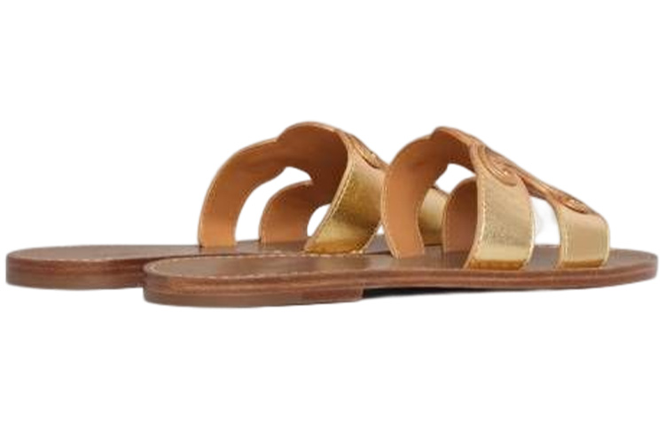 Lookbook (W) 셀린 플랫 샌들 (브라운 카프스킨) 352413093C.35OR