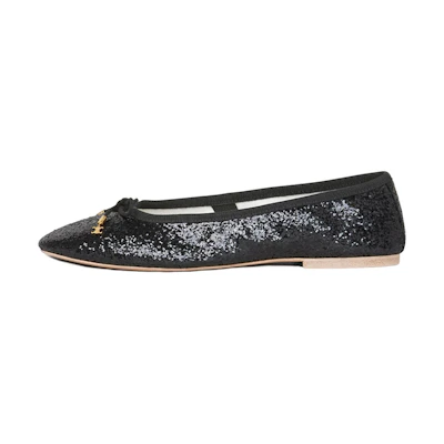 (W) CELINE Flat Sneakers 'Fashion Glitter Black'