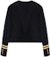 Lookbook (Women) CELINE FW21 Black Double-Sided Cashmere Spencer Jacket with Gold Button. 2V75F6700-38NO