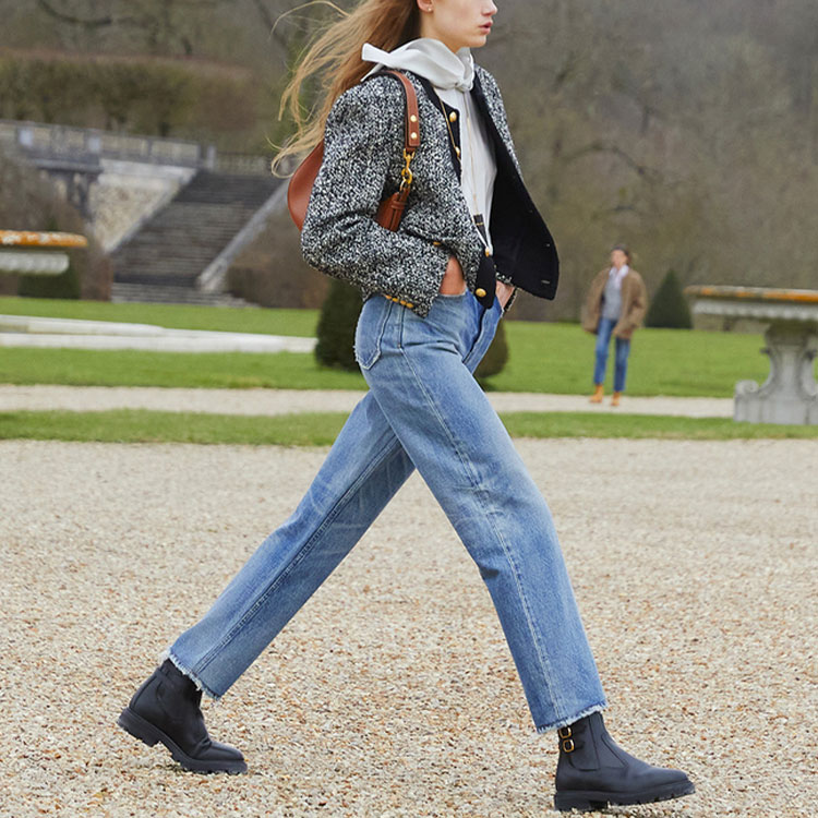 (Women) CELINE FW21 Black Tweed Trim Button-Up Jacket. 2V19F850O-38CE 圖 5