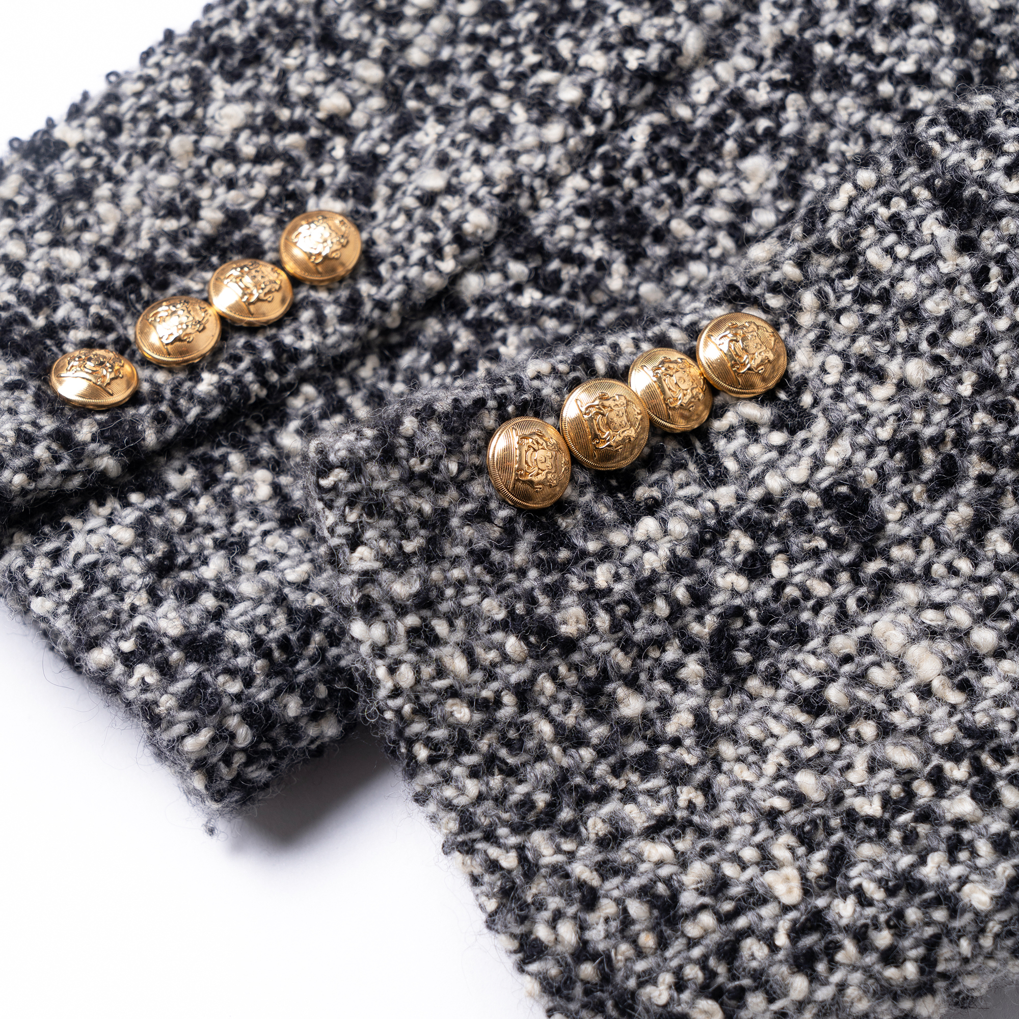 (Women) CELINE FW21 Black Tweed Trim Button-Up Jacket. 2V19F850O-38CE 圖 7