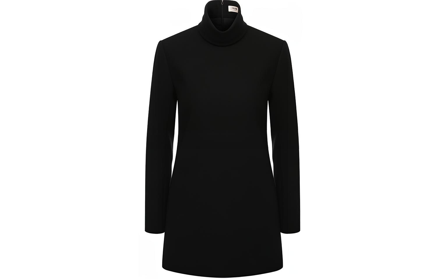 (Women) CELINE FW21 Black Wool Turtleneck Sweater Pullover 2B389844C-38NO