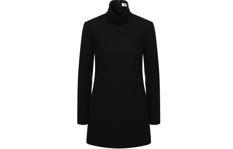 Order (W) CELINE FW21 Suéter de Lana Negra Cuello Alto Pullover. 2B389844C-38NO