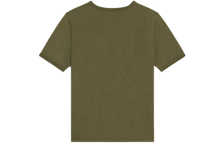 Lookbook (W) CELINE FW21 Kaos Katun Rajut Logo Warna Khaki Gelap. 2X813501F-02DO