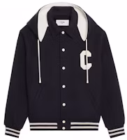 (Women) CELINE FW21 Double-Sided C Logo Goat Wool Hooded Jacket Midnight Black 2V35G6700-07MI (Women) CELINE FW21 Double-Sided C Logo Goat Wool Hooded Jacket Midnight Black 2V35G6700-07MI