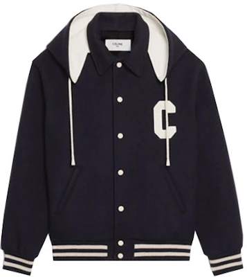 (Women) CELINE FW21 Double-Sided C Logo Goat Wool Hooded Jacket Midnight Black 2V35G6700-07MI Order (Women) CELINE FW21 Double-Sided C Logo Goat Wool Hooded Jacket Midnight Black 2V35G6700-07MI