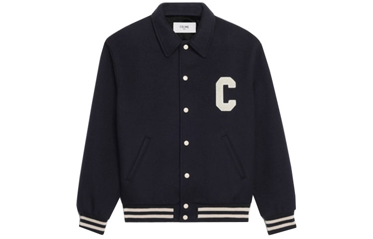 (Women) CELINE FW21 Double-Sided C Logo Goat Wool Hooded Jacket Midnight Black 2V35G6700-07MI 圖 4