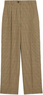 (Women) CELINE FW21 Houndstooth Logo Casual Pants Yellow 2P519192K-30GW Order (Women) CELINE FW21 Houndstooth Logo Casual Pants Yellow 2P519192K-30GW