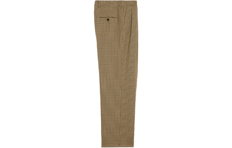 Lookbook (Women) CELINE FW21 Houndstooth Logo Casual Pants Yellow 2P519192K-30GW