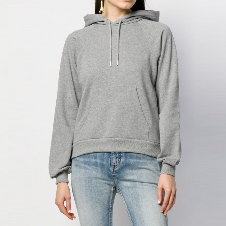 (Women) CELINE FW21 Light Grey Hoodie with Back Logo Print. 2Y006170H-06BK 圖 5