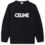 Order (W) CELINE FW21 オーバーサイズ ロゴ刺繍 ウールセーター - ブラック 2A19R423P-38NO