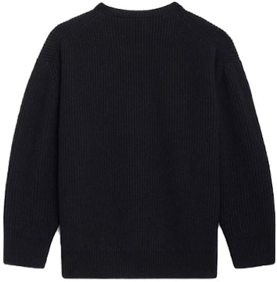 (W) CELINE FW21 オーバーサイズ ロゴ刺繍 ウールセーター - ブラック 2A19R423P-38NO Lookbook (W) CELINE FW21 オーバーサイズ ロゴ刺繍 ウールセーター - ブラック 2A19R423P-38NO