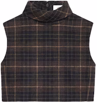 Order (Women) CELINE FW21 Plaid Flannel Cropped Vest Brown 2B543344P-38MD