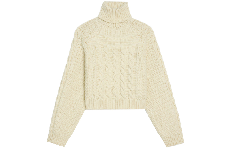 Order (W) CELINE 2021秋冬高领羊绒毛衣 米白色. 2A92P329O-01OW