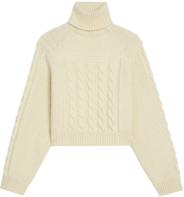 (W) CELINE 2021秋冬高领羊绒毛衣 米白色. 2A92P329O-01OW Order (W) CELINE 2021秋冬高领羊绒毛衣 米白色. 2A92P329O-01OW