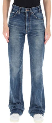 (Women) CELINE FW21 Washed Denim Flared Jeans Women’s Dark Blue 2N269365M-07DU Purchase (Women) CELINE FW21 Washed Denim Flared Jeans Women’s Dark Blue 2N269365M-07DU