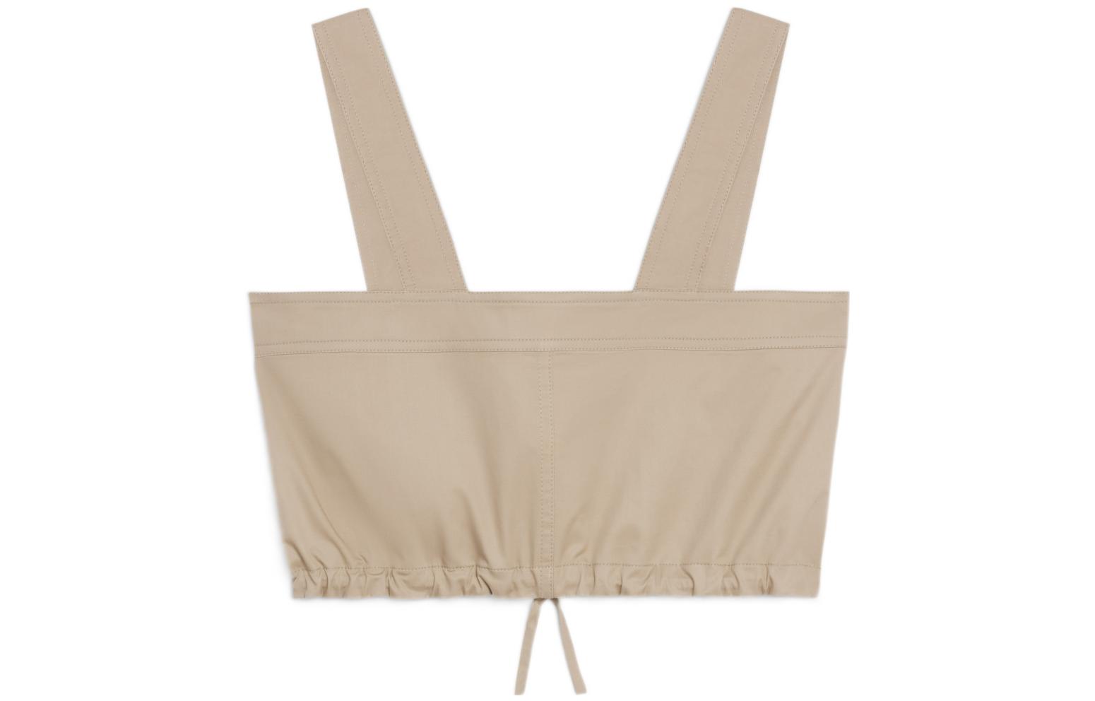 Lookbook (W) CELINE FW22 Beige Camisole Warna Solid Pendek. 2B590204I-02BG