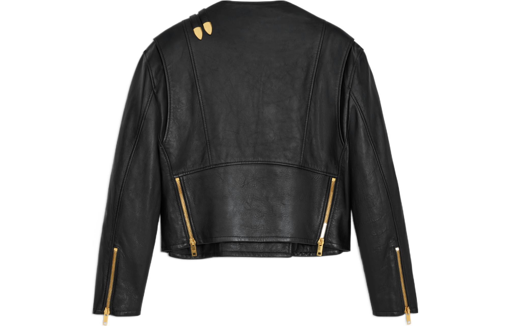 (Women) CELINE FW22  Black Button-Up Cropped Casual Long-Sleeve Jacket. 2ED73305Q-38NO 圖 3