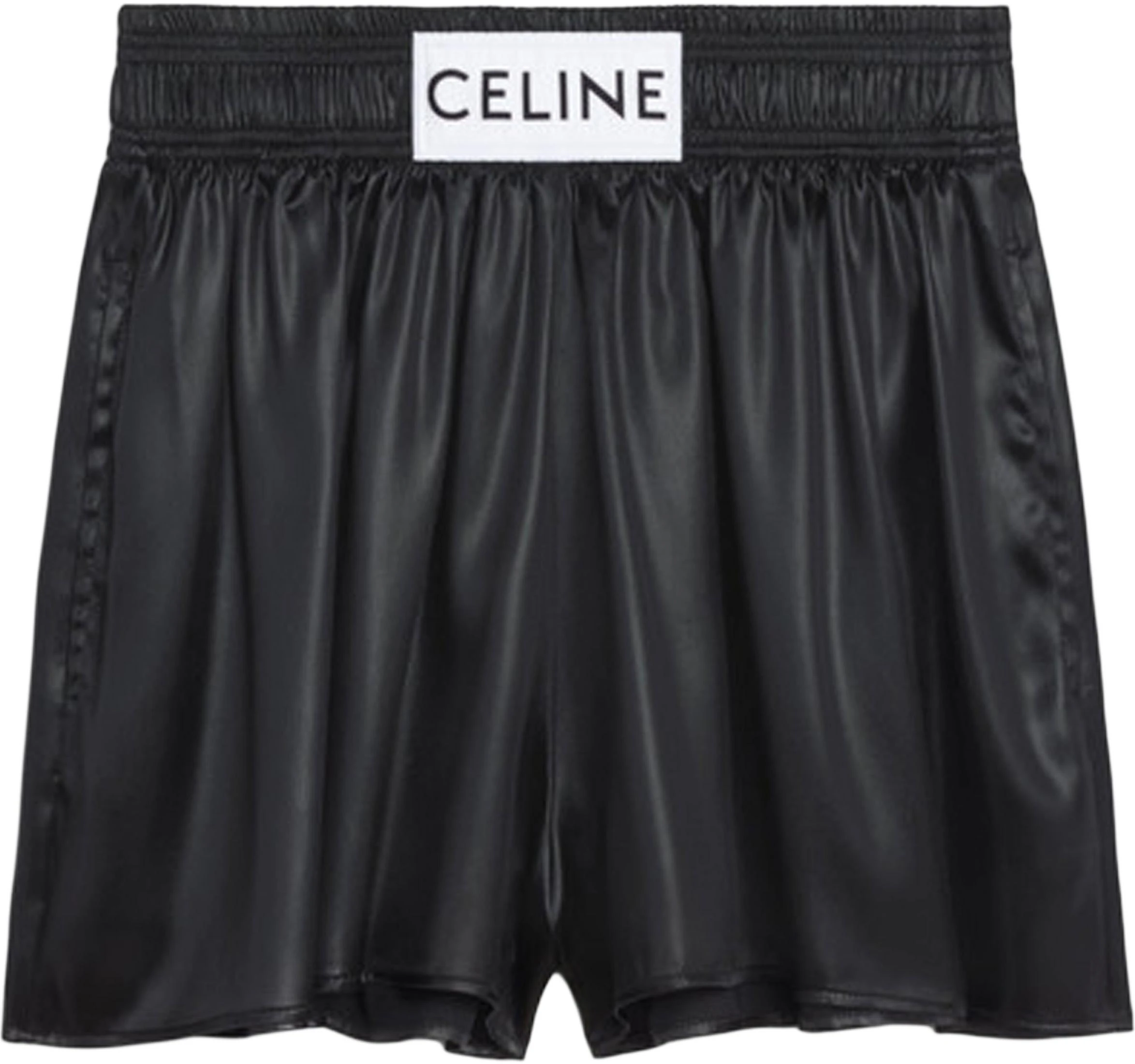 women-celine-fw-22-black-satin-loose-fit-casual-shorts-2-p677199-q-38-no