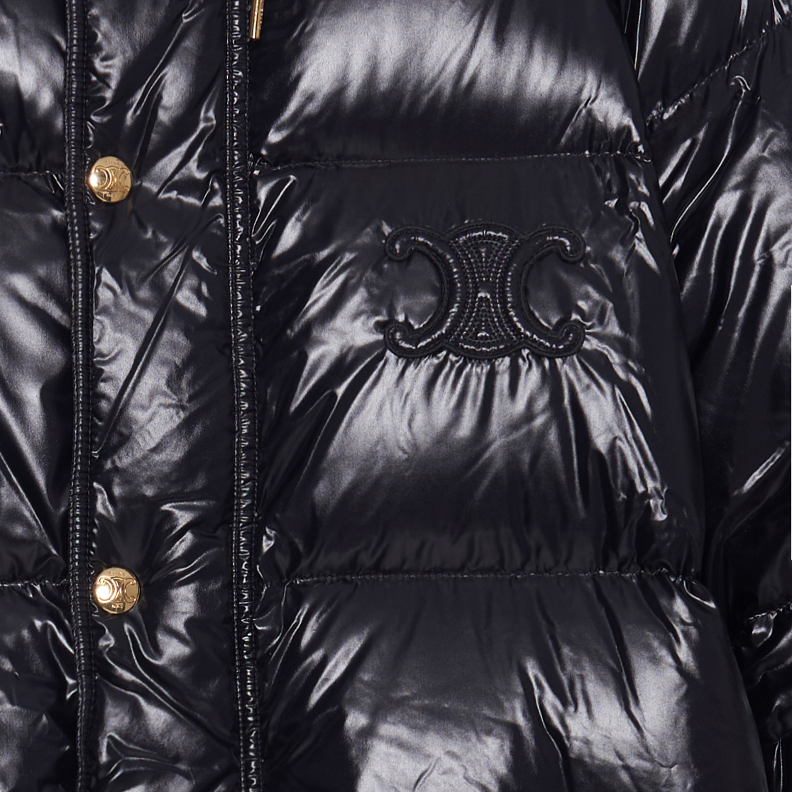 (Women) CELINE FW22  Black Solid Color Down Jacket with Hood 2W659595K-38NO 圖 7