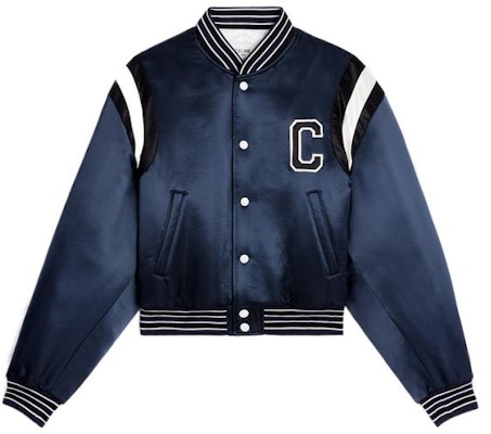 (W) CELINE FW22 藍色字母C補丁棒球外套. 2W803532T-07MR Buy (W) CELINE FW22 藍色字母C補丁棒球外套. 2W803532T-07MR