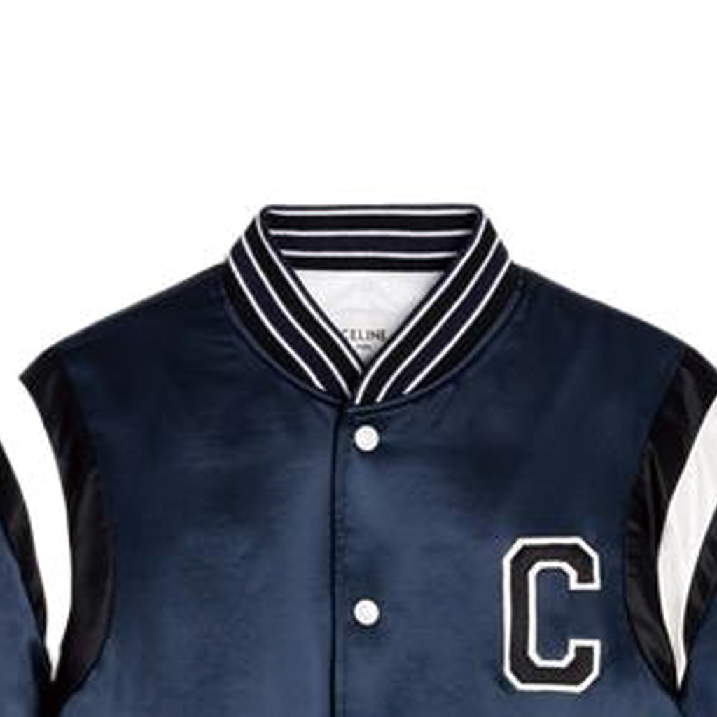 Purchase (W) CELINE FW22 藍色字母C補丁棒球外套. 2W803532T-07MR